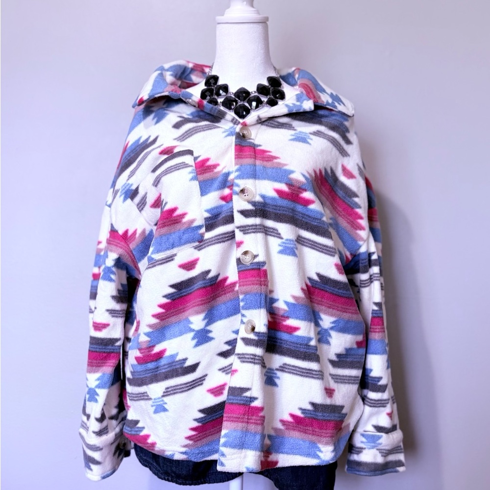 Women's Multicolor Patterned Jacket - image 1